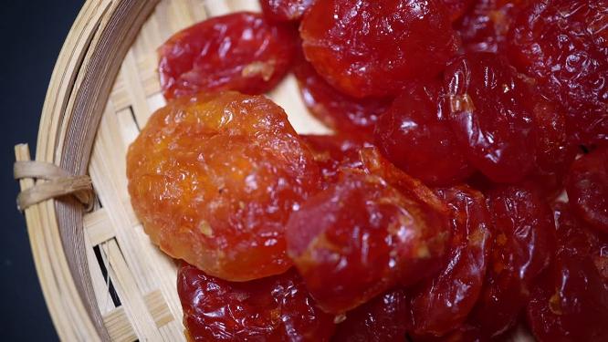 【镜头合集】果脯梅子干蜜饯圣女果干西红柿干