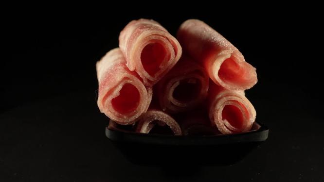 【镜头合集】火锅肥牛片羊肉片羊肉卷肥牛卷