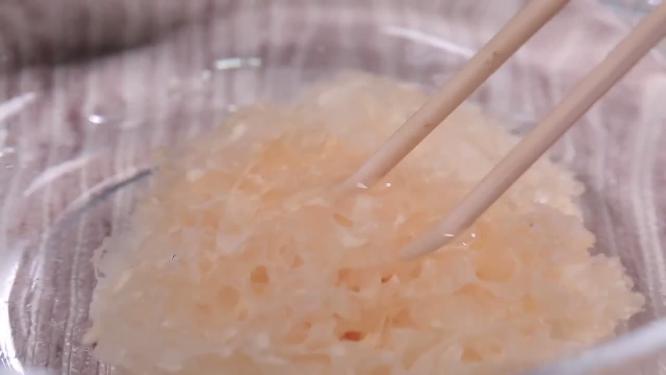【镜头合集】玻璃碗泡发银耳清洗银耳