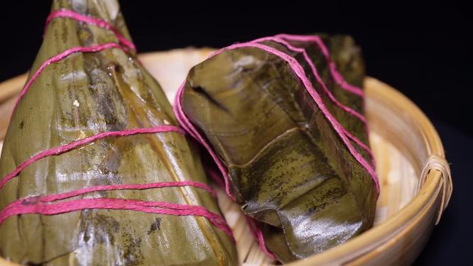 【镜头合集】黄米粽子端午豆沙粽子传统节日美食
