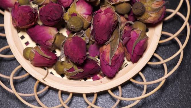 【镜头合集】代茶饮玫瑰花干花