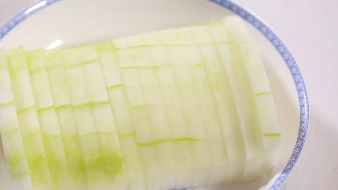 【镜头合集】冬瓜削皮切冬瓜洗冬瓜片