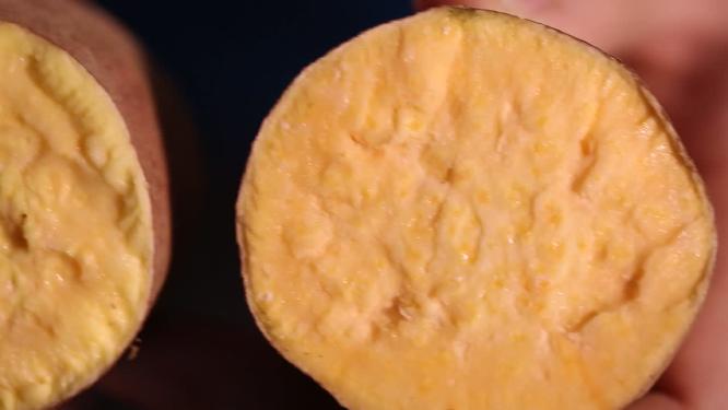 富含汁液的地瓜红薯