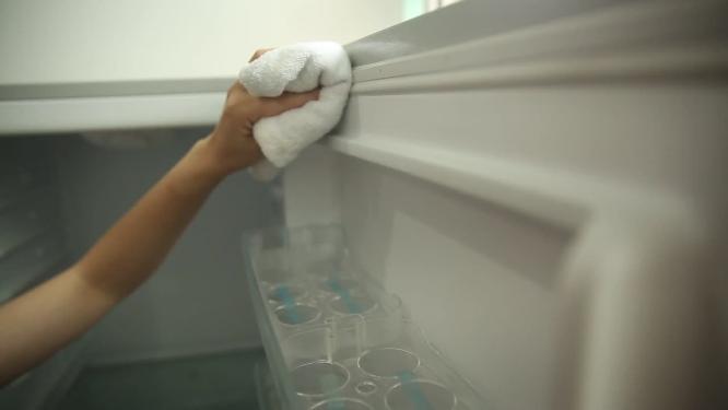 【镜头合集】毛巾抹布擦拭清理冰箱除菌