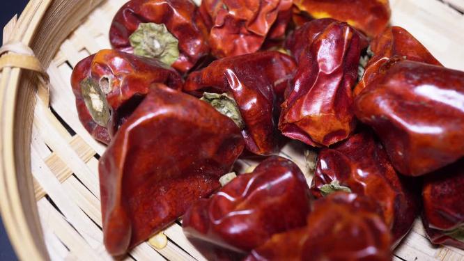 【镜头合集】灯笼椒子弹头干辣椒香料调料卤肉食材调味料