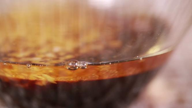 【镜头合集】玻璃碗调配料汁姜醋汁蒜汁