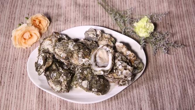 【镜头合集】海蛎子打开的生蚝牡蛎海洋牛奶