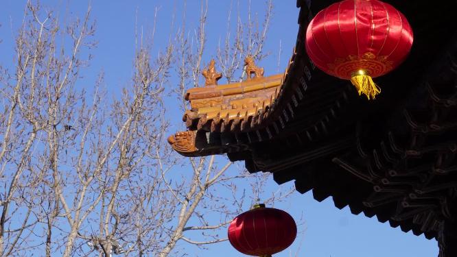 皇宫古建筑亭子瓦片