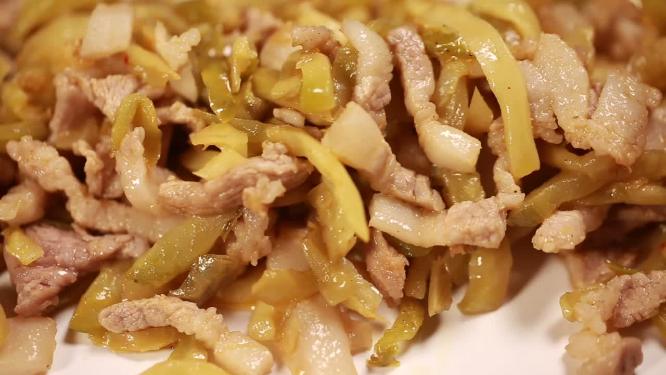 【镜头合集】肉丝炒榨菜榨菜肉丝