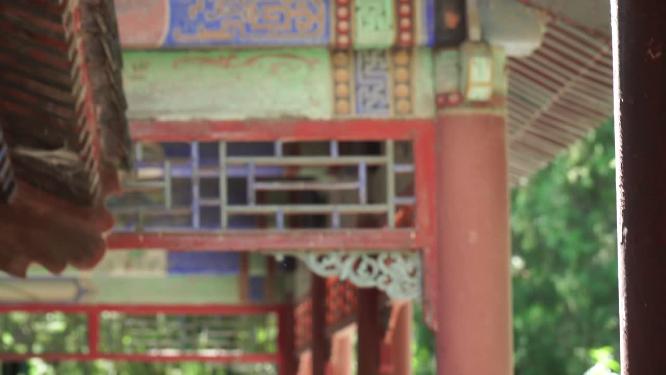 【镜头合集】雕花彩绘长廊明清古建筑