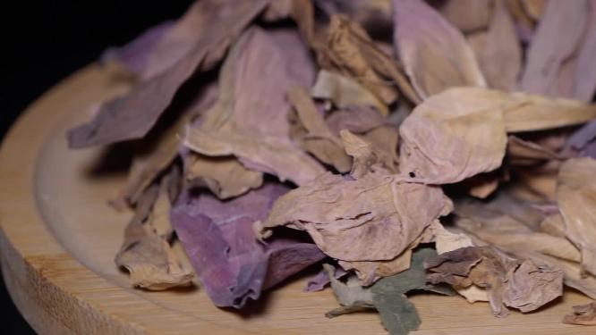 荷花茶干荷花花瓣花草茶