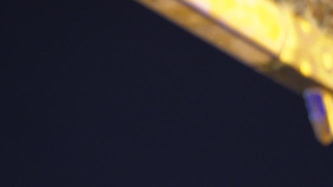 北京网红打卡地景区南锣鼓巷夜景牌楼