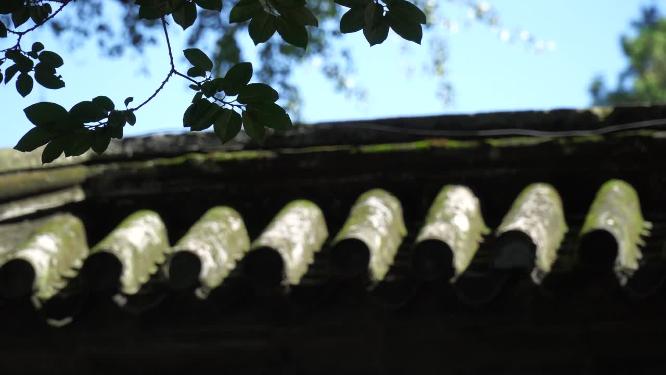 四合院胡同古建筑大宅门砖瓦房檐瓦片