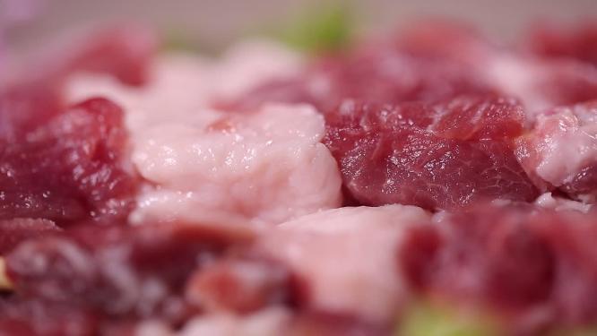 特写羊肉串