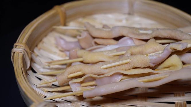 鸭肠串小串肉串钵钵鸡炸串烤串美食