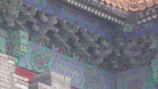 古建筑文物保护建筑花纹浮雕镂空雕花纹样故宫宫殿