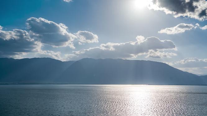 洱海日落
