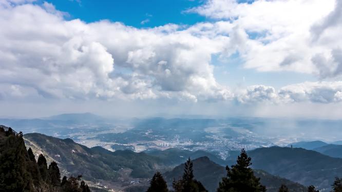 湖南衡阳南岳衡山云雾延时摄影