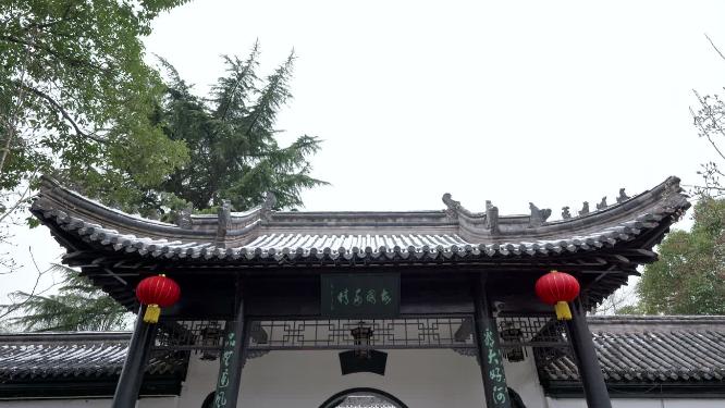 湖北荆州万寿园万寿宝塔实拍航拍视频