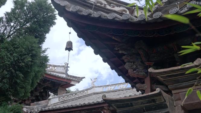 云南楚雄姚安县龙华寺古典建筑实拍视频