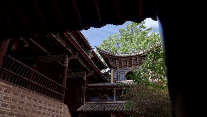 云南楚雄姚安县龙华寺古典建筑实拍视频