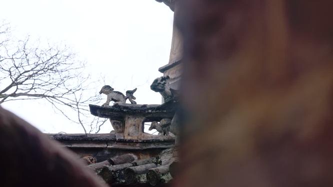 云南楚雄姚安县龙华寺古典建筑实拍视频