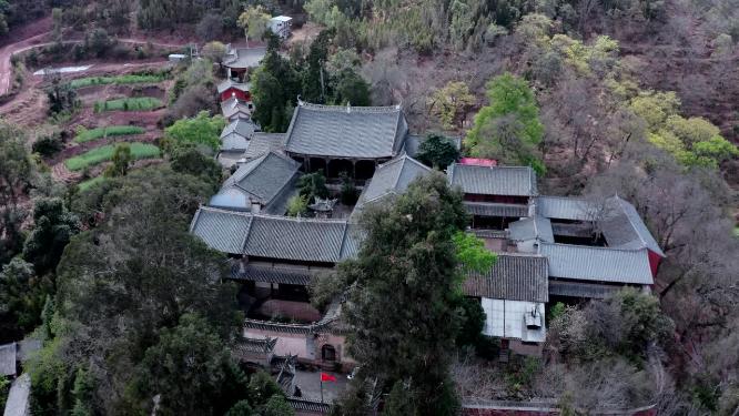 云南楚雄姚安县龙华寺古典建筑实拍视频