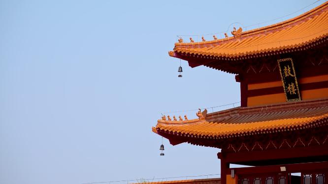 湖南长沙洗心禅寺古典建筑之美寺庙实拍视频