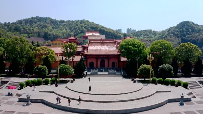 湖南长沙洗心禅寺古典建筑之美寺庙实拍视频