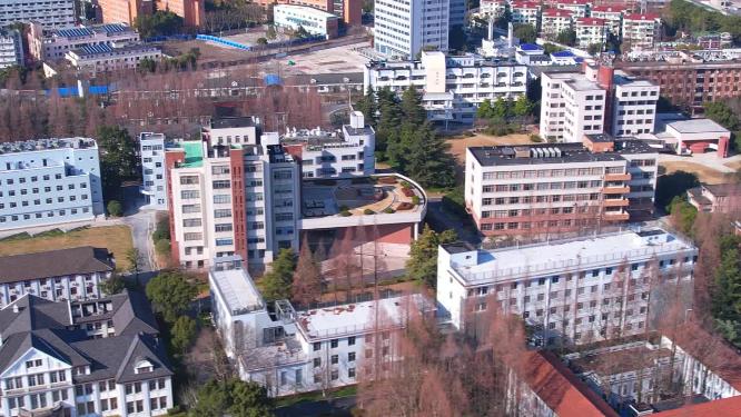 航拍复旦大学校区