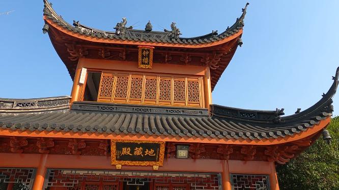 航拍上海青浦天光禅寺