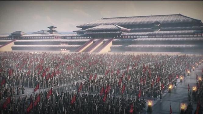 古代战场沙场秋点兵背景