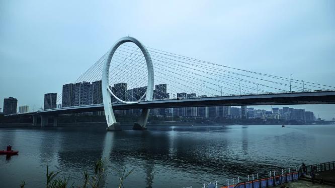 4k延时广西柳江壶东大桥