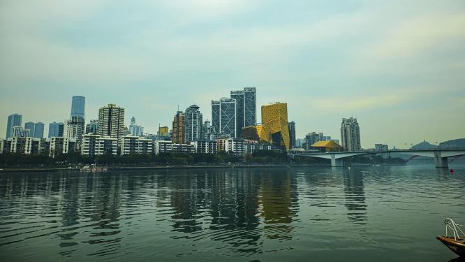 4k延时广西柳江红光大桥建筑素材
