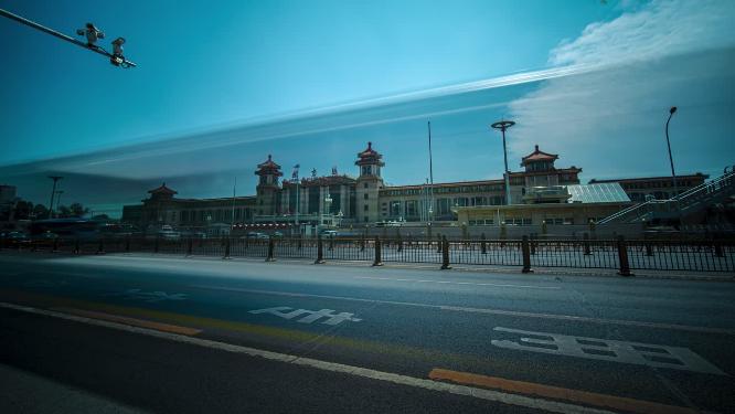8k延时北京站车流