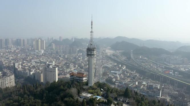 4k航拍清镇庙儿山全景素材