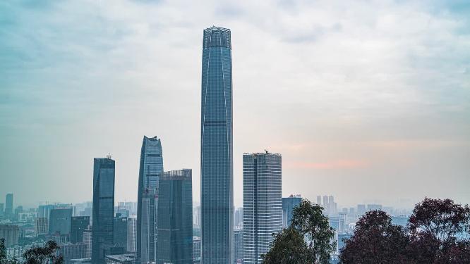 8k延时广东东莞CDB国贸大厦素材