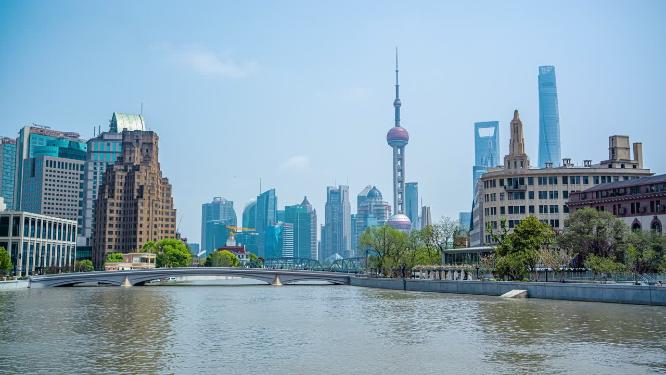 8k延时上海法师桥打卡东方明珠