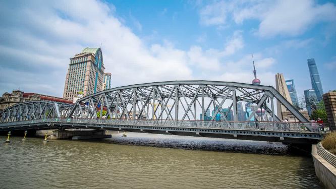8k移动延时上海外白渡桥
