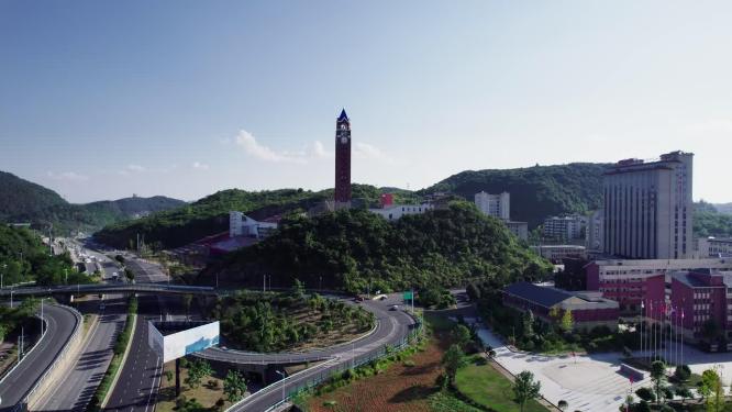 4k航拍贵州大学城人文科技大学