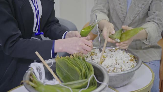 4k实拍包粽子