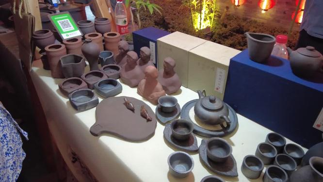 郴州非遗文化街陶瓷杯制作技艺作品展示