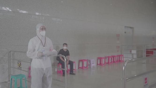 北客站疫情测测温登记消毒疫情防控工作