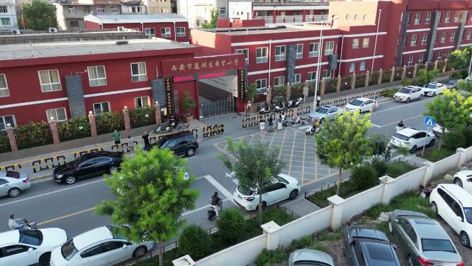 西咸新区城市建筑航拍素材