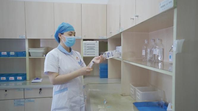 医院医生工作给患者打点滴合集