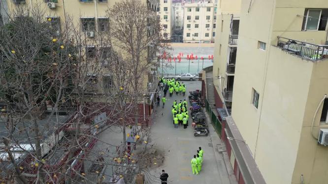 西安疫情防控一线人员疫情检查防控