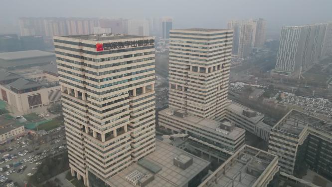 西安国家数字出版基地产业园工业园区航拍