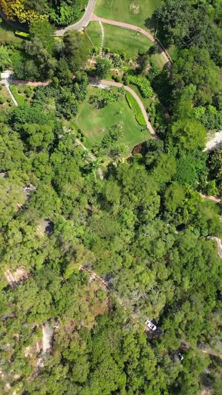 秋日晴天厦门上李水库山水林地生态之美4K航拍