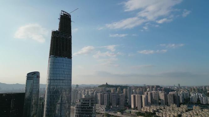 重庆地标城市建筑都市风光航拍风景素材