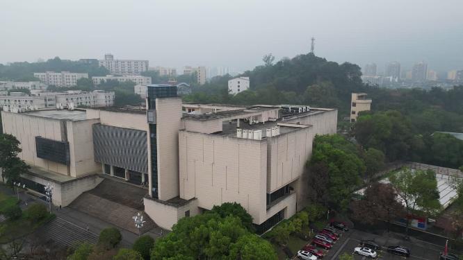 重庆西南大学校史馆建筑航拍